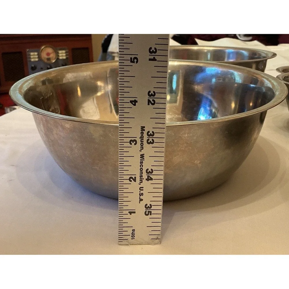 Stainless Steel Nesting Mixing Bowls - Set of 5